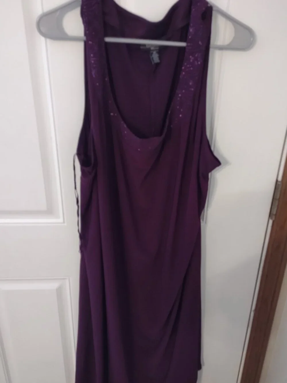Plum 2 Piece Jacket Dress by R & M Richards - Picture 2 of 4